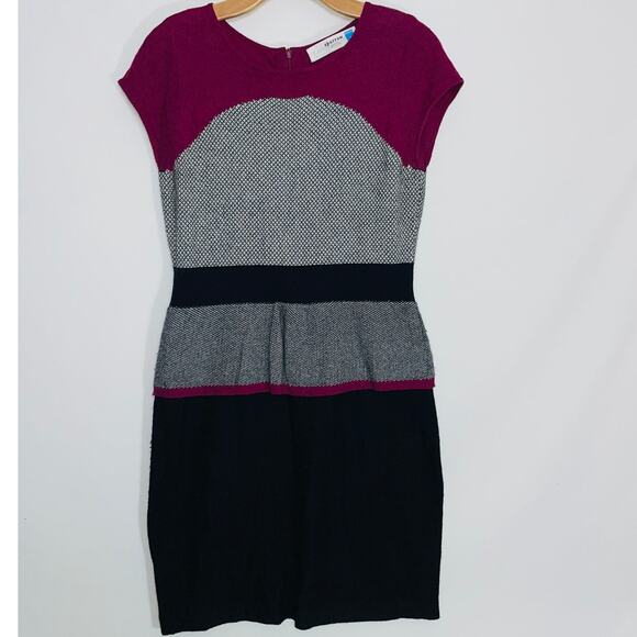 sparrow Dresses & Skirts - Sparrow by Anthropologie Color Block Dress - Women's Size M - Soft, Peplum Style